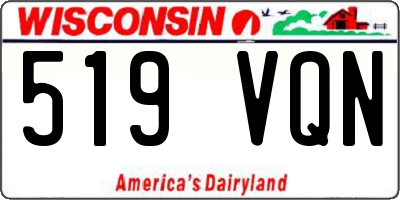WI license plate 519VQN