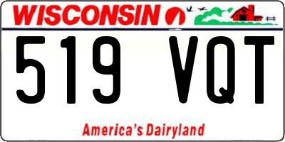 WI license plate 519VQT