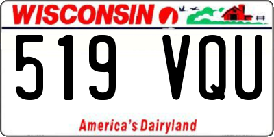 WI license plate 519VQU
