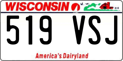 WI license plate 519VSJ