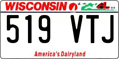 WI license plate 519VTJ