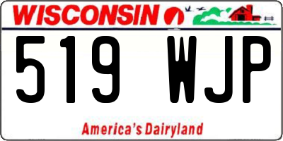 WI license plate 519WJP