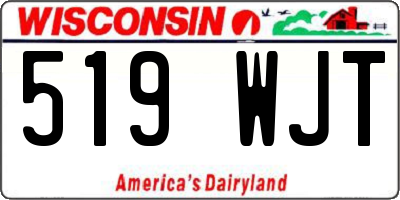 WI license plate 519WJT