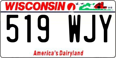 WI license plate 519WJY