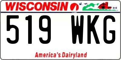 WI license plate 519WKG