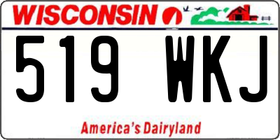 WI license plate 519WKJ