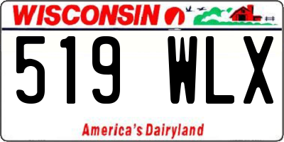WI license plate 519WLX