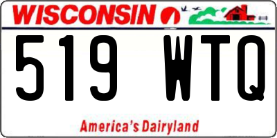 WI license plate 519WTQ