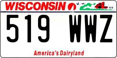 WI license plate 519WWZ