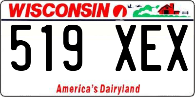 WI license plate 519XEX