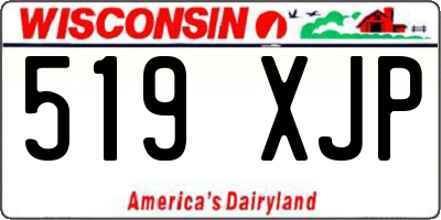 WI license plate 519XJP