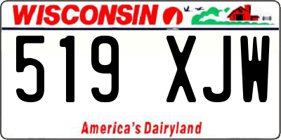 WI license plate 519XJW