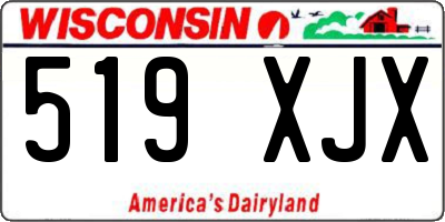 WI license plate 519XJX