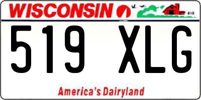 WI license plate 519XLG