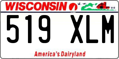WI license plate 519XLM