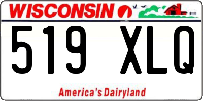 WI license plate 519XLQ