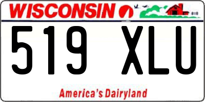 WI license plate 519XLU