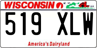 WI license plate 519XLW