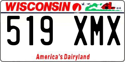 WI license plate 519XMX