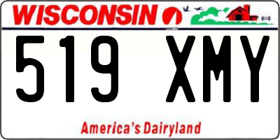 WI license plate 519XMY