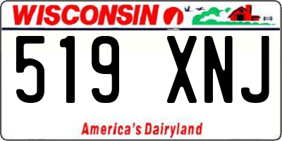 WI license plate 519XNJ