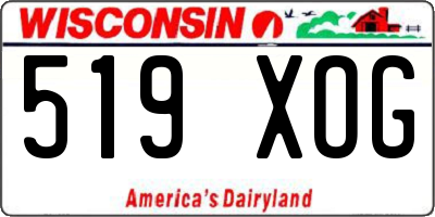 WI license plate 519XOG