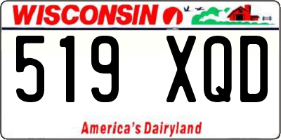 WI license plate 519XQD
