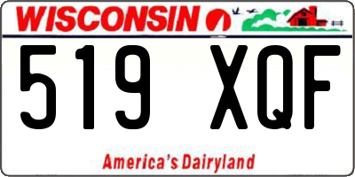 WI license plate 519XQF