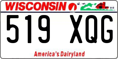 WI license plate 519XQG