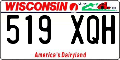WI license plate 519XQH