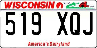 WI license plate 519XQJ