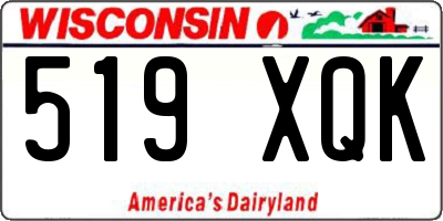 WI license plate 519XQK