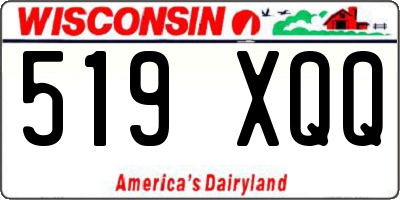 WI license plate 519XQQ