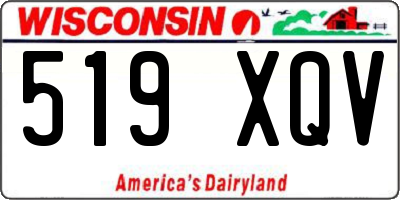 WI license plate 519XQV