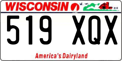WI license plate 519XQX