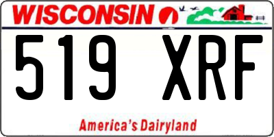 WI license plate 519XRF