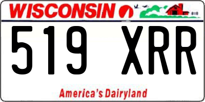 WI license plate 519XRR