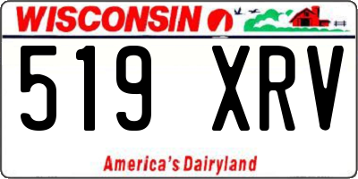 WI license plate 519XRV