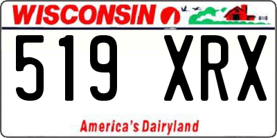 WI license plate 519XRX