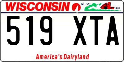 WI license plate 519XTA