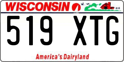 WI license plate 519XTG