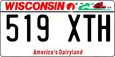 WI license plate 519XTH