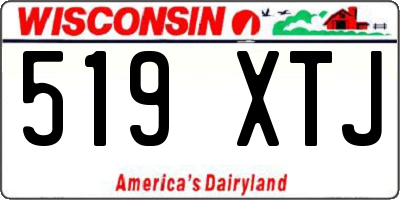 WI license plate 519XTJ