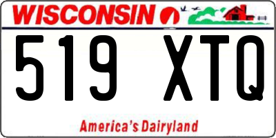 WI license plate 519XTQ