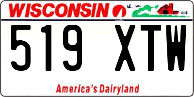WI license plate 519XTW