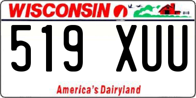WI license plate 519XUU
