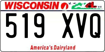 WI license plate 519XVQ