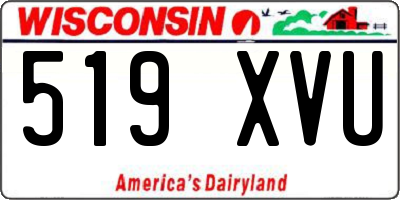 WI license plate 519XVU