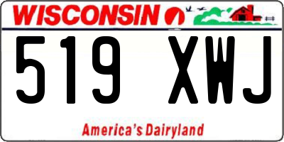 WI license plate 519XWJ