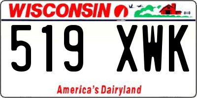 WI license plate 519XWK